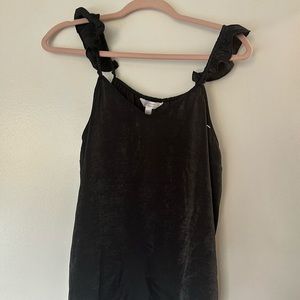 dark green silk blouse